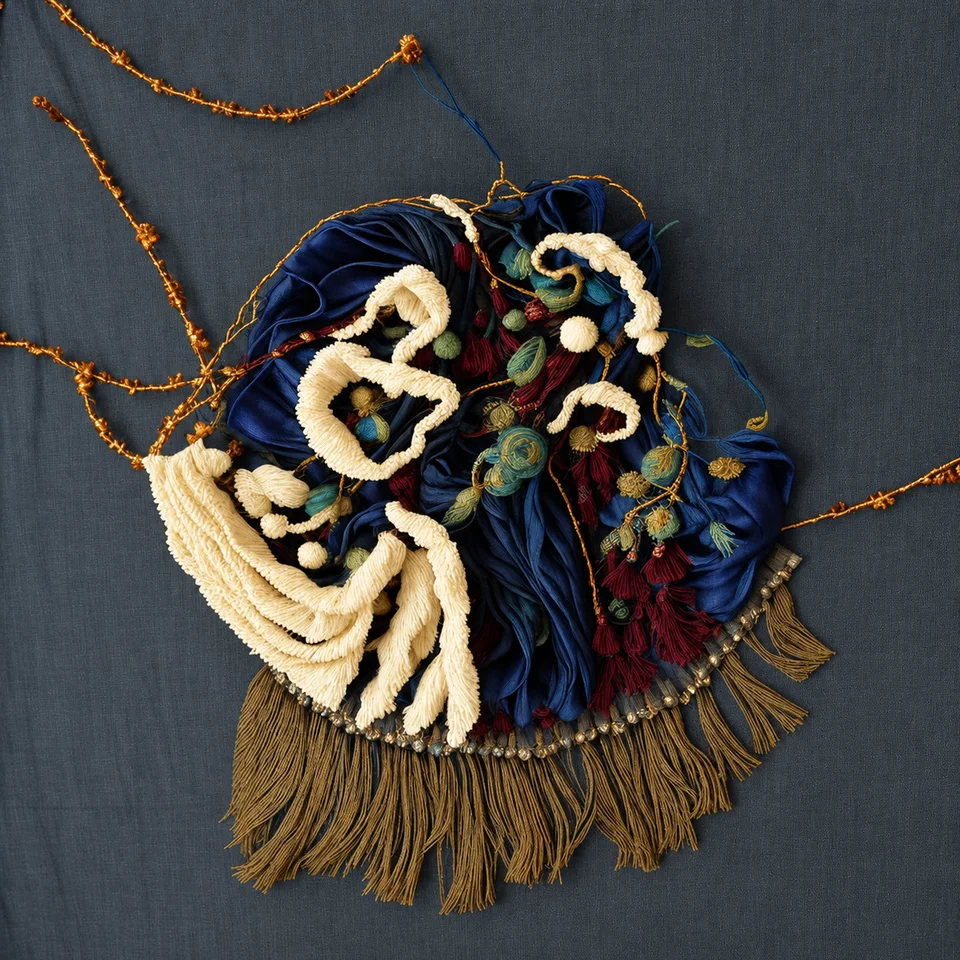 Indigo Silk personalised wall art sample